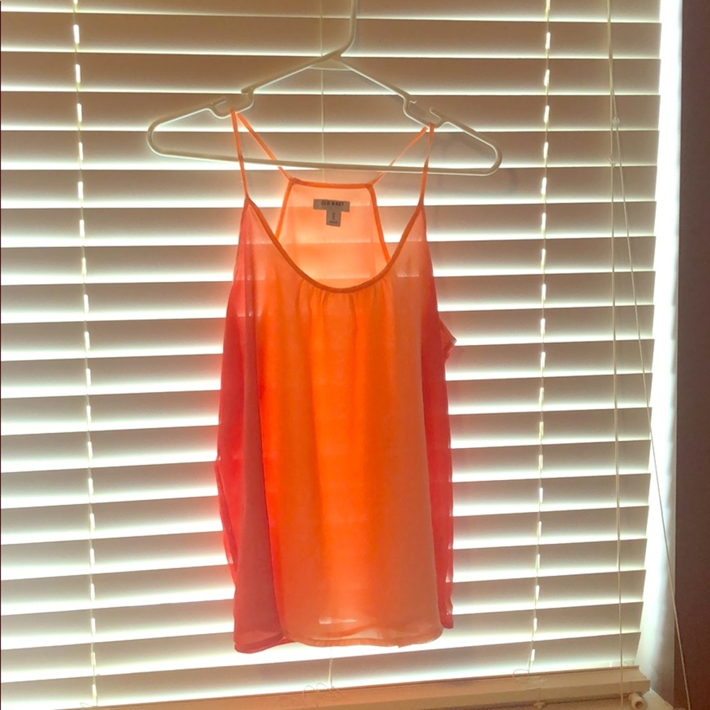 Orange tank top